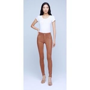 L’AGENCE NWT Marguerite Skinny Jeans in Java Coated Size 26